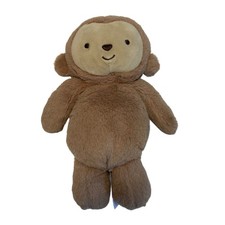 Carter s Monkey 8.5 Rattle Stuffed Animal Plush Tan Brown Crinkle Ears 2016