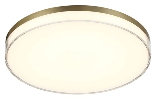 Minka Lavery 769-2-L Vantage 13"W LED Flush Mount Ceiling Fixture - Ashen Brass - Picture 1 of 11