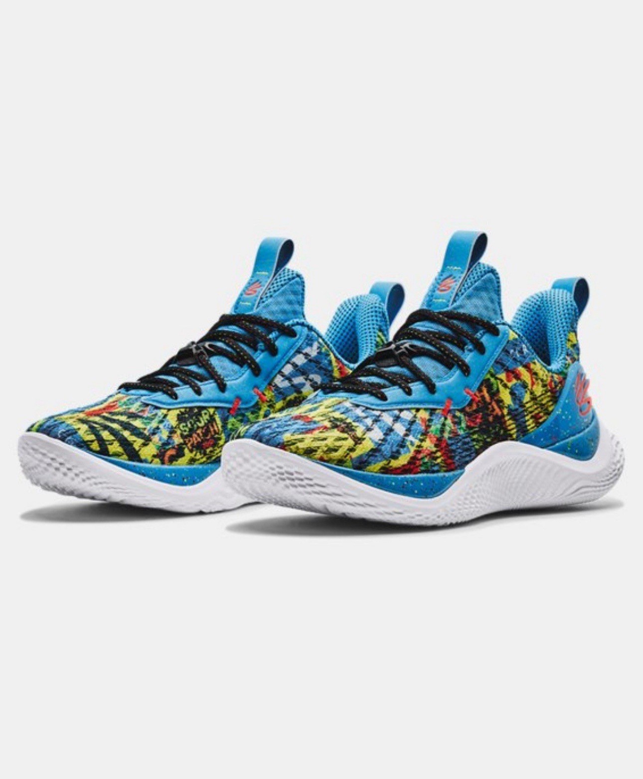 DS Under Armour Curry Flow 10 x Sour Patch Kids Blue 2022 Size 8.5