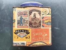 Swan Design Vintage Tin, Loads Of Character, Pre-owned, Collectable