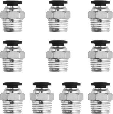 10 Stück 1/4 Zoll NPT Außengewinde, 6 mm, pneumatische Push-to-Connect-Armaturen