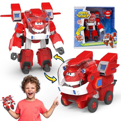 EU750321 Robot Suit with Mini Jett Transforming Figure Plane Vehicle Playset ...