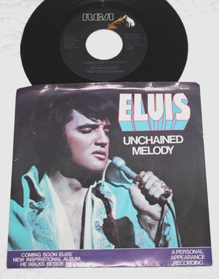 ELVIS PRESLEY - Unchained Melody/Softly, As I Leave You  (1978 U.S. 7'' 45 Vinyl)