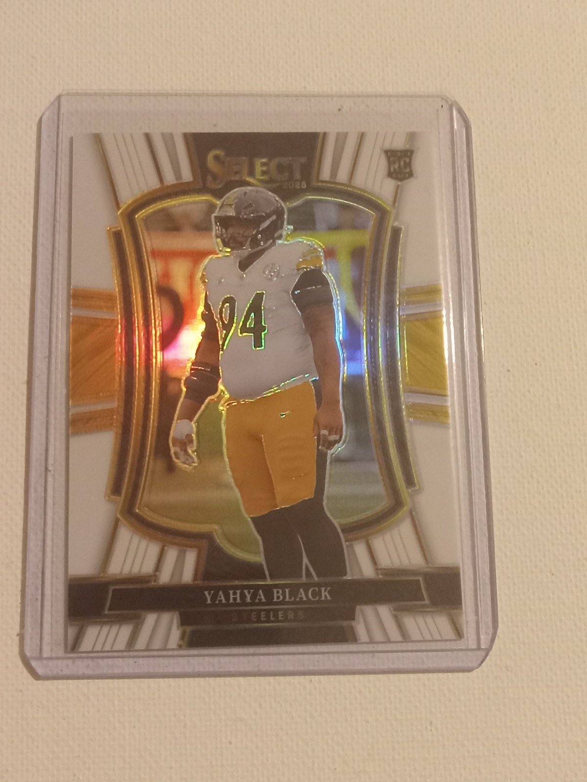 2025 Select Yahya Black White Prizm /35 RC #153 Steelers ***Read Description***