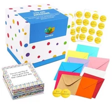 70 Inspirational Cards with Envelopes & Stickers – 3.5x3.5 Positive 
