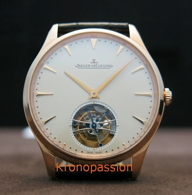 Jaeger LeCoultre — Jaeger-LeCoultre Master Ultra Thin Tourbillon 18K Rose Gold 40mm Q1322410 New !