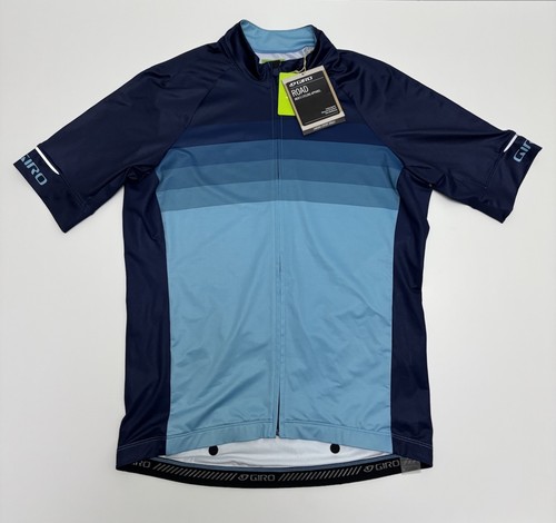 NWT Giro Men’s Cycling Jersey Medium Blue Short Sleeve Full Zip