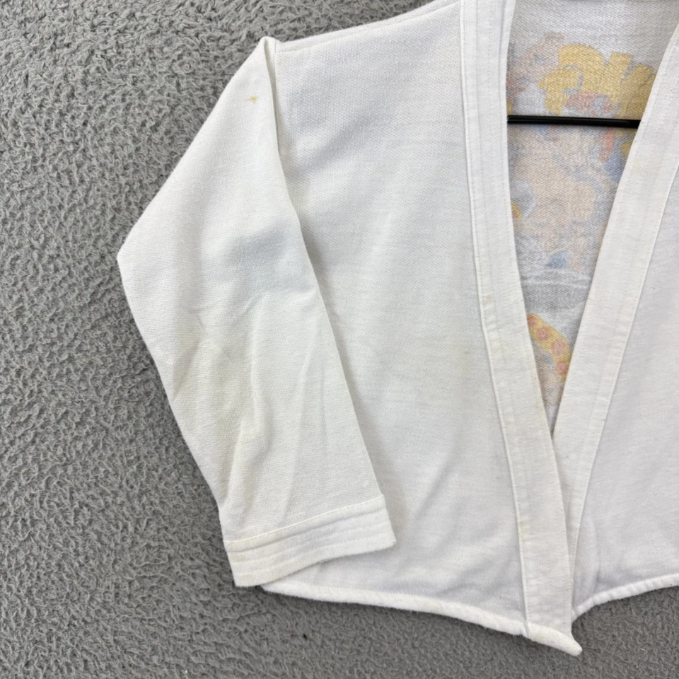 Camisa bata de baño vintage de kung fu karate niños 12 blancos niños años 80 dibujos animados frente abierto Foto 4 de 4