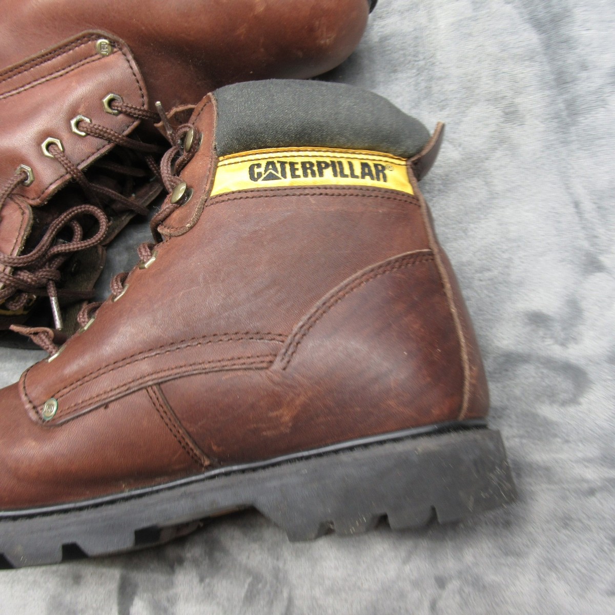 Caterpillar Work Boots Mens 11M Brown Steel Toe Leather  display picture 1