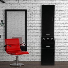 Wall Mount Salon Station Barber Spa Equipment with Shelves, Cabinet, Drawers