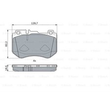 BOSCH Bremsbeläge Bremsbelegsatz vorne für Mercedes-Benz C-Klasse T-Model
