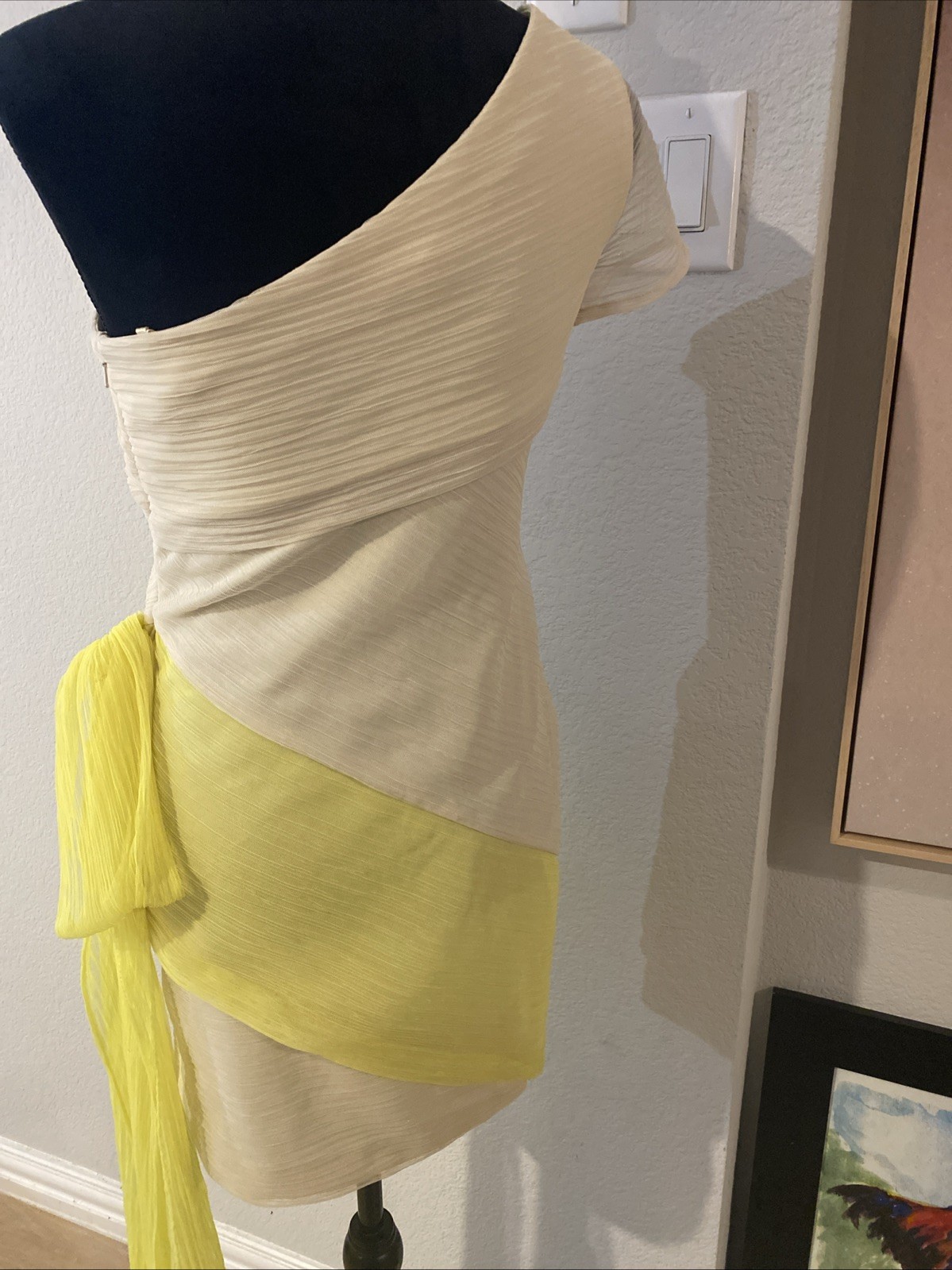 BCBGeneration One Shoulder Mini Sheath Dress Size… - image 3