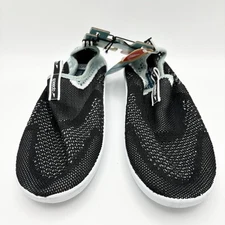 Speedo Women Surf Strider Beach Water Shoes Sz 5-6 Small Adult Black Light Green