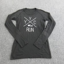 Lululemon Swiftly Tech Long Sleeve Shirt Womens 8 Black YYC Run Graphic Running