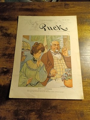 Antique Puck Magazine Oct 21 1903 - Vol. 54 No. 1391 - ''Quite a Difference''...