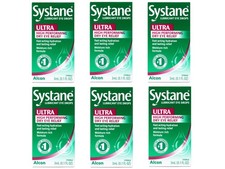 6 Pack - Systane Lubricant Eye Drops Ultra High Performing Dry Eye Relief, 3ml