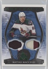 2023-24 Upper Deck Artifacts Emerald Material 12/65 Matias Maccelli #24 0m5h