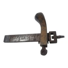 C.S. Osborne USA Leather Marking Gauge Vintage Adjustable Draw Scribe Tool M37