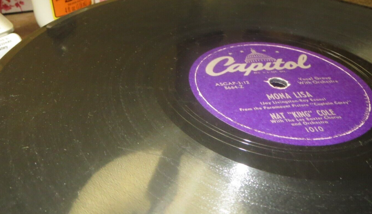 78RPM Capitol Nat King Cole - Mona Lisa / Greatest Inventor, RARE