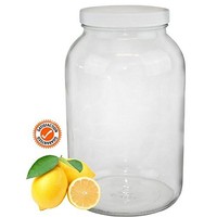 Paksh Novelty Wide Mouth 1 Gallon Clear Glass Jar + Plastic Lid With Airtight Li on sale Paksh Novelty Wide Mouth 1 Gallon Clear Glass Jar + Plastic Lid With Airtight Li on sale
