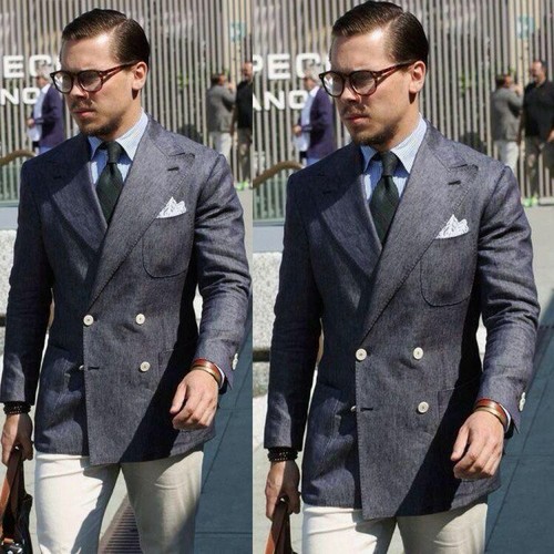 4 button mens suits