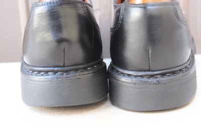 Derby Paraboot Avignon En Cuir Noir - Taille 42.5 (US 9) - Occasion Très Bon état - Fabriqué En France