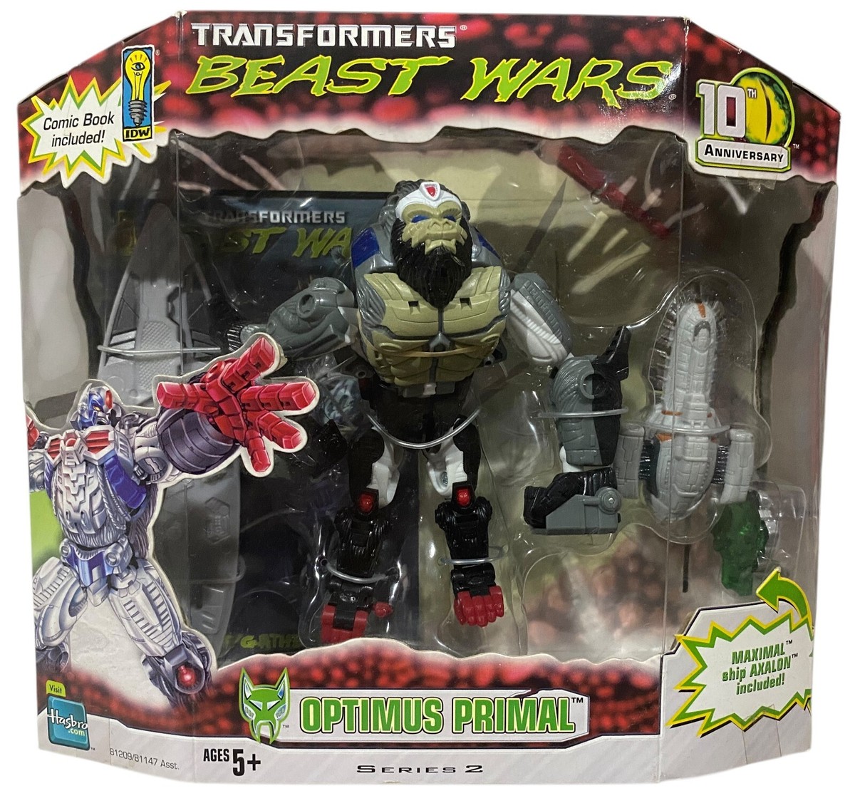 Transformers Beast Wars 10th Anniversary Optimus Primal Action