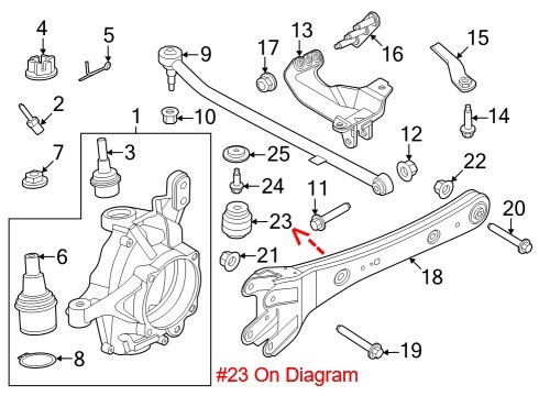 NEW OE Ford Front Suspension Bump Stop LC3Z3020A Ford F250 F350 20-25 F450 23-25 - Picture 3 of 5