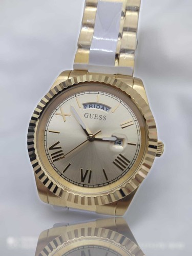 Guess orologio uomo GW0265FMSWC con datario, oro | eBay