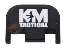 KMT Engraved Slide Back Plate Aluminum Made USA for Glock G43