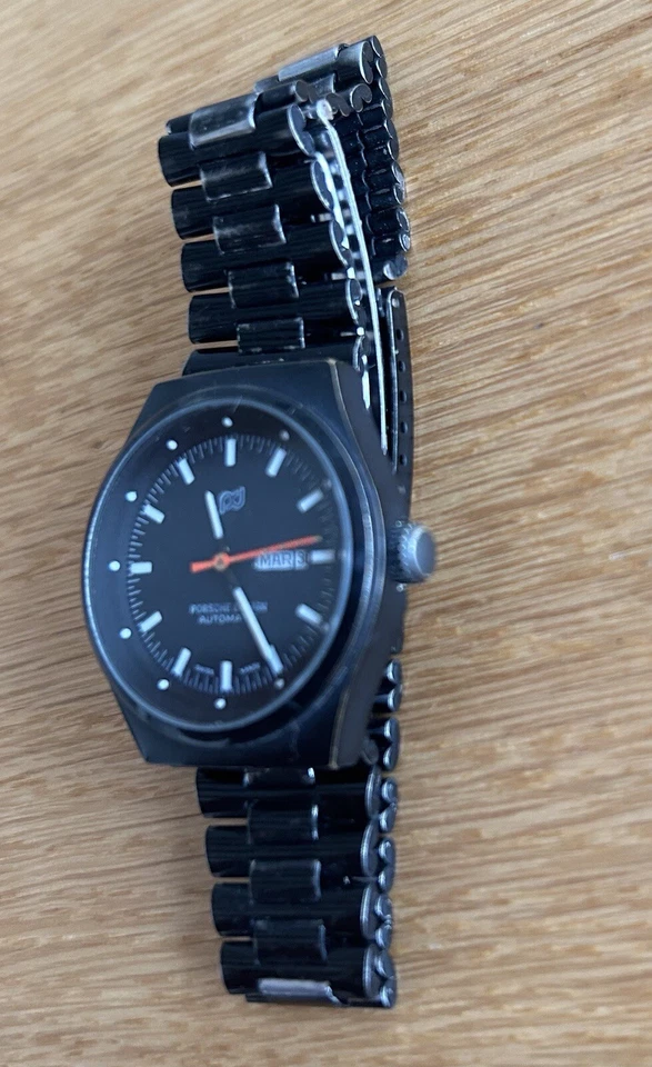 Porsche Design PD 70s 80s Retro Vintage Black Damen Uhr Swiss Automatic Watch - Bild 4 von 4