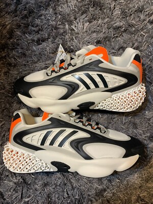 Adidas 4D Krazed Men's Size 11 Gray Black Silver Orange 3D Printed