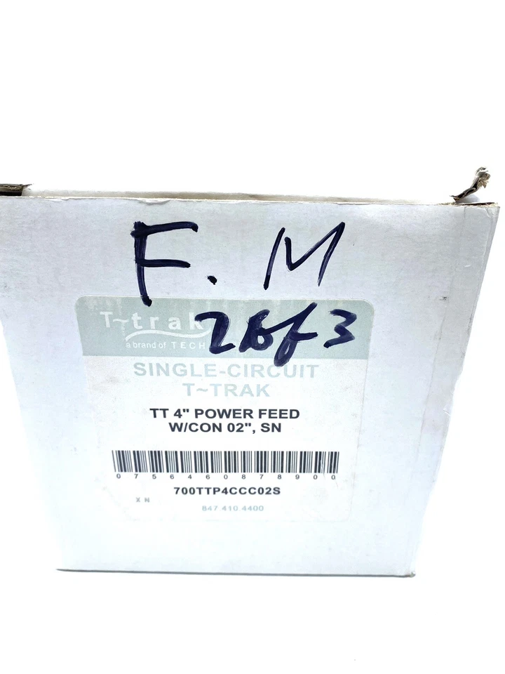 TECH LIGHTING 700TTP4C06S 4" T-TRAK ROUND POWER FEED 1-CIR CANOPY, SATIN NICKEL - Image 3 of 4