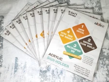 ACRYLIC SIGN HOLDER 8-1/2 x 11 in Wall Mount Sign Holder CLEAR - 10 Pack