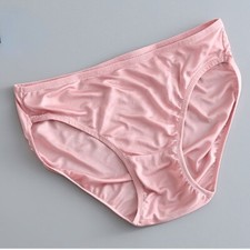 Women Lady Silk Panties Briefs Lingerie Knickers Soft Underwear Summer Thin Cozy