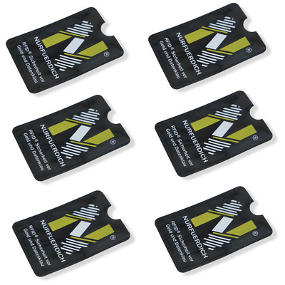 NURFUERDICH Kartenetui RFID NFC Blocker Kreditkarten Schutzhülle Funk Daten