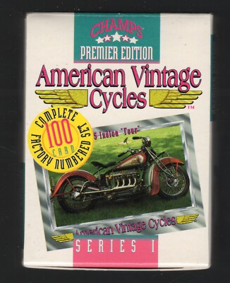 Champs American Vintage Cycle Series I Premier Ed., 100 Collector Cards, 1992