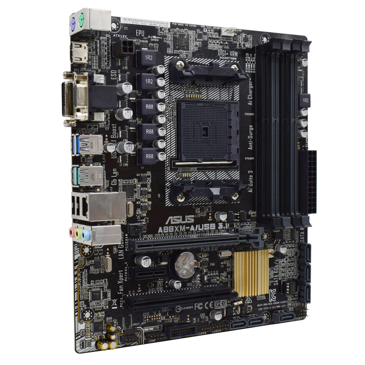 ASUS AMD A88X Motherboard A88XM-A/USB 3.1 FM2+ DDR3 for AMD Athlon