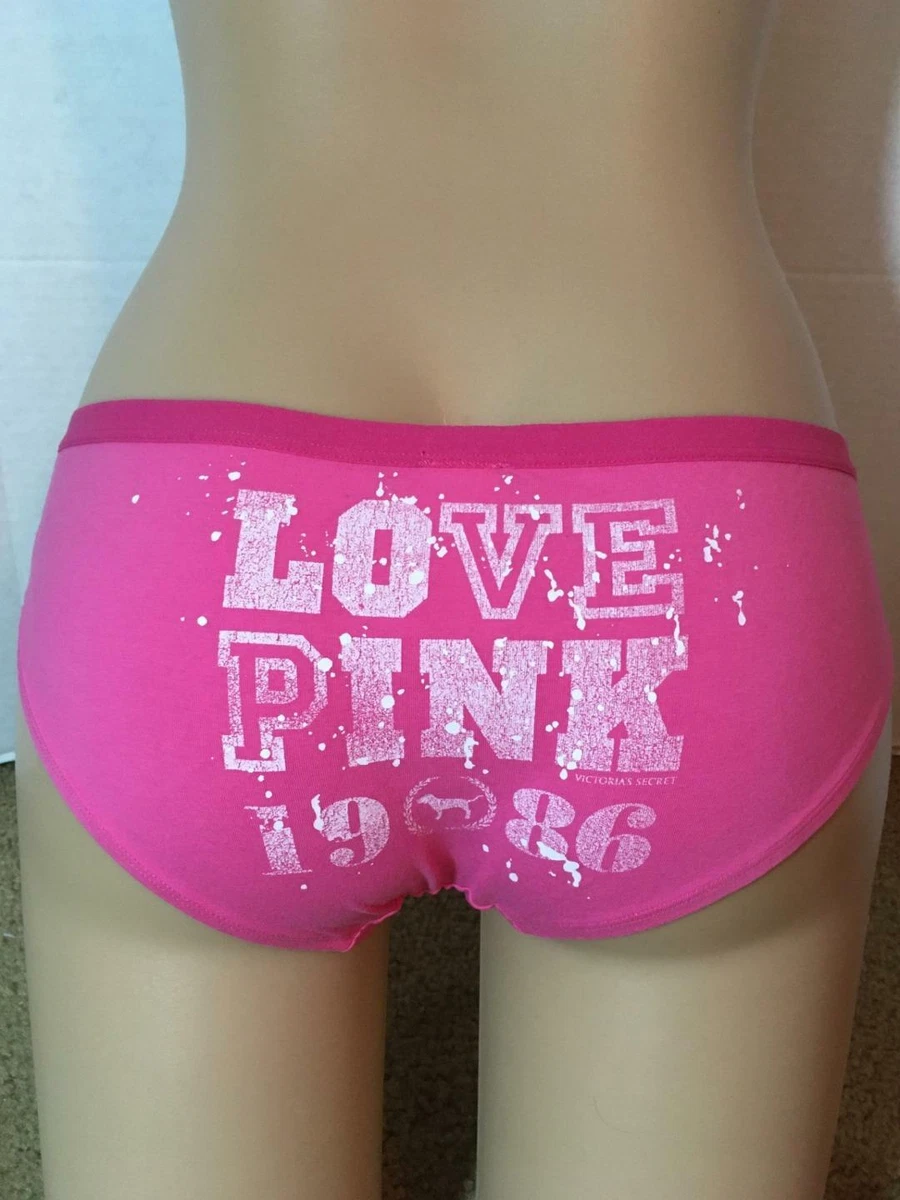 Vtg 08 VICTORIA'S SECRET Love PINK 1986 Low RISE HIPSTER Panty