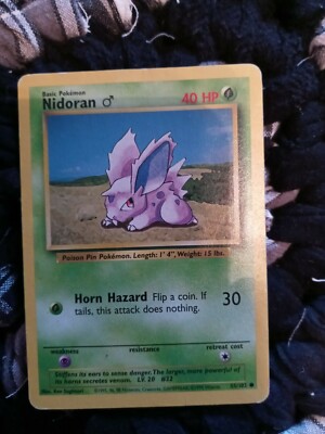 1995 nidoran pokemon card value PSA (VG-EX 4) Nidoran #29 (Japanese) main image 1