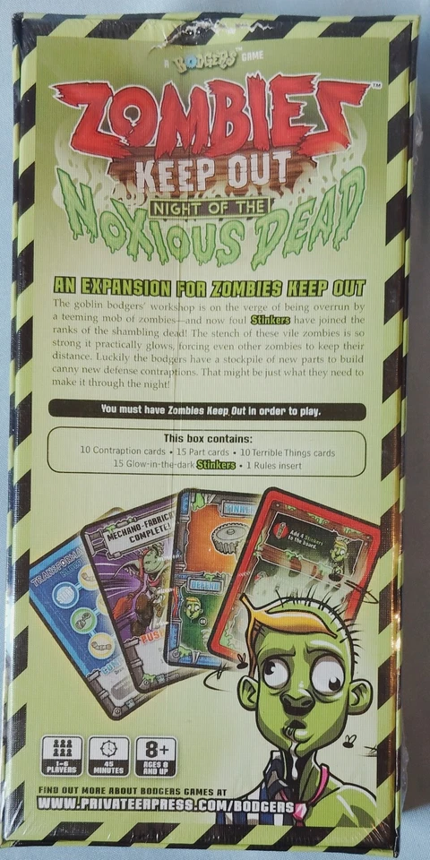 Zombies Keep Out: Night of the Noxious Dead Expansion Game *NEW* Sealed - Image 2 of 2