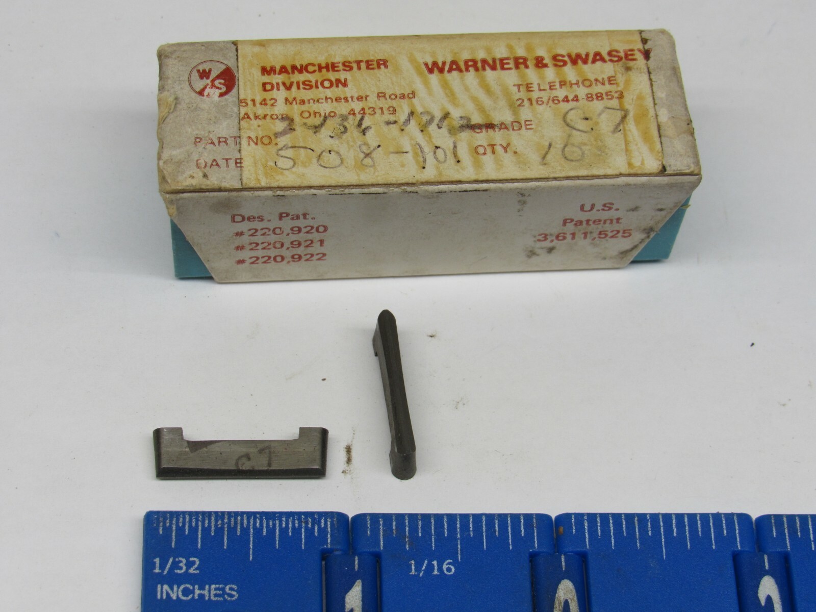 MANCHESTER 24361712 DOGBONE CARBIDE INSERTS (10 PCS) NEW GRADE C7 eBay