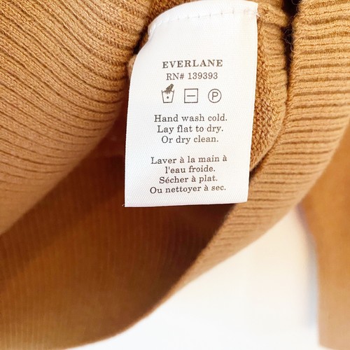 EVERLANE Women’s The Lux Merino Half Zip Sweatshirt Wool Blend NWT Size Sm - Picture 9 of 10