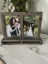 Mr.  Mrs. Wood Picture Frame 5x7
