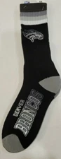 NFL Denver Broncos Men's Socks, New (PLATINUM DUECE)