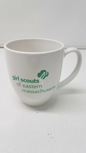 VTG VINTAGE GIRL SCOUTS OF EASTERN MASS MA Logo Mug COURAGE CONFIDENCE CHARACTER