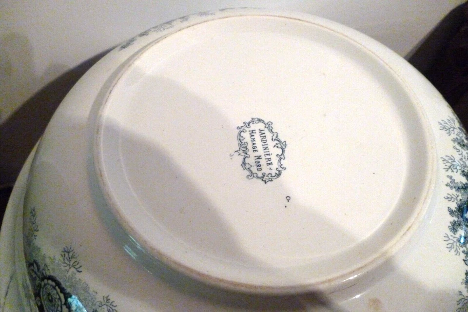 BEL Ensemble  toilette "Jardinière" , faience Saint Amand Hamage Nord - Photo 3/4