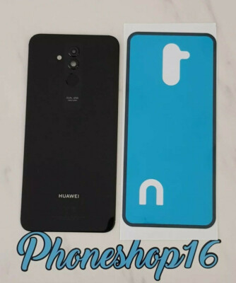 Original Huawei Mate 20 Lite Akkudeckel Touch ID Backcover Schwarz + Kleber A