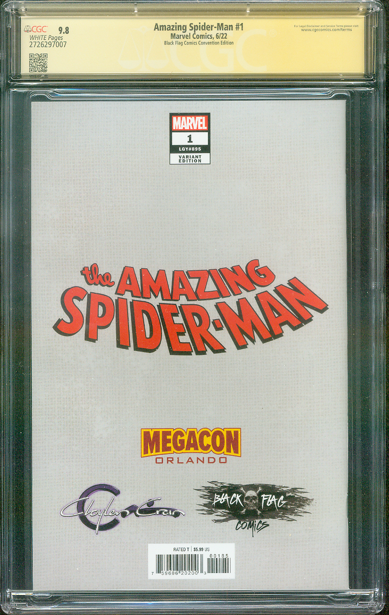 Amazing Spider Man 1 CGC 9.8 SS Crain #301 Homage Variant Cover 6