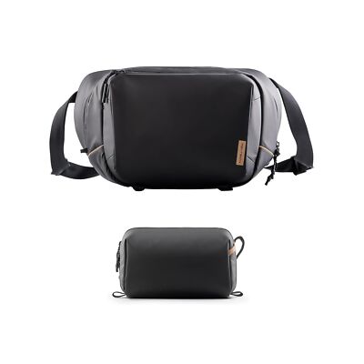 PGYTECH OneGo Solo V2 Camera Sling Bag+Wash Pouch Hanging Toiletry Bag for Me...